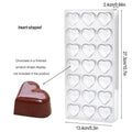 Plastic Chocolate Mould Heart Shaped