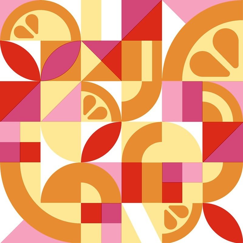 Paper + Design Luncheon Napkins -Citrus Era Orange
