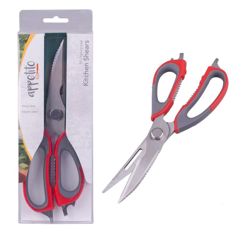 appetito-kitchen-shears-red-grey