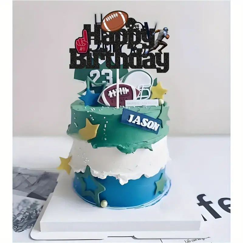 cake-topper-birthday-american-football-black