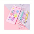Pastel Rainbow Colour Candles 12p Skinny