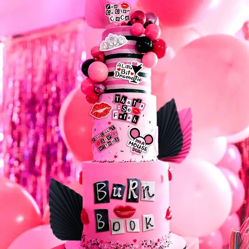cake-topper-burn-book-pink-black-32pc-set