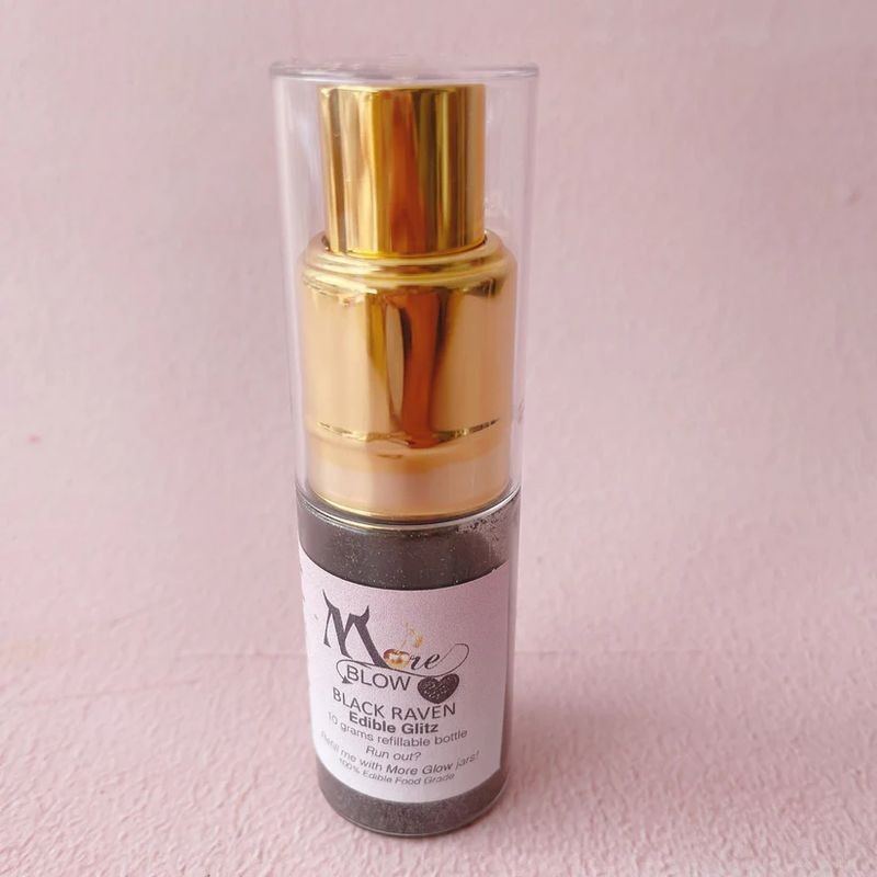 More Blow The Ultimate Glitter Puffer Spray - Black Raven 10g