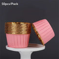 Muffin Baking Cup Pink & Gold 50pc