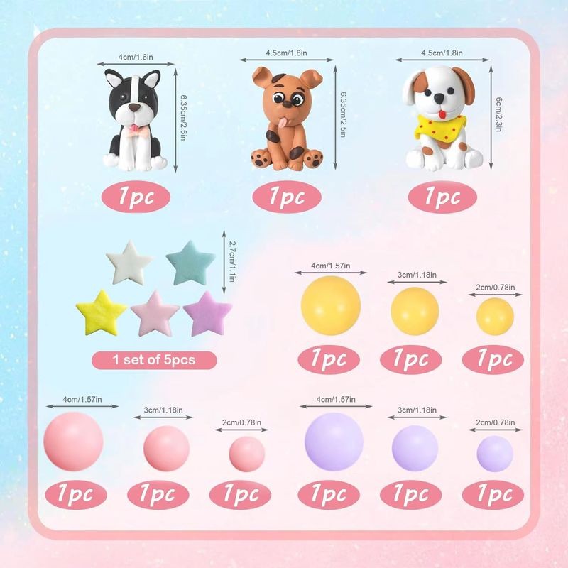 dog-figurine-cake-toppers-with-coloured-balls-stars-17pc