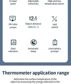 Mestek Infrared Digital Thermometer -50 to + 600c