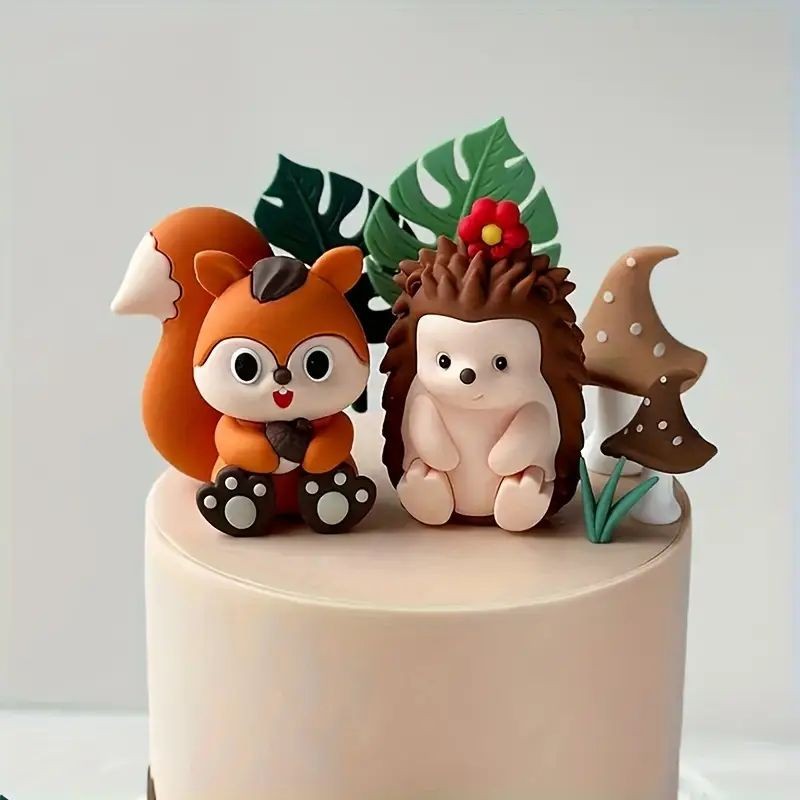 Cake Topper Woodlands - Toadstools 2pc