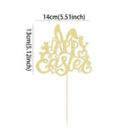 cake-topper-gold-glitter-happy-easter