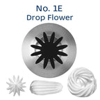 Loyal Piping Tip/Tube No.1E Drop Flower