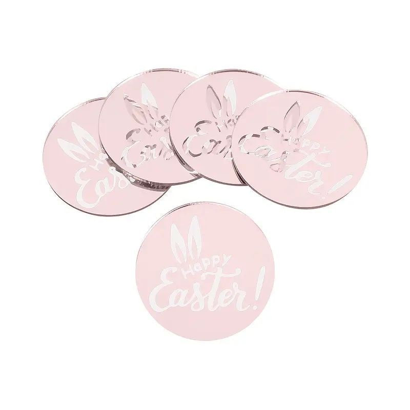 acrylic-topper-round-rose-gold-happy-easter-1pc