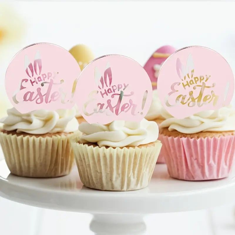 acrylic-topper-round-rose-gold-happy-easter-1pc