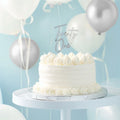 C&C Acrylic Silver/Clear Cake Topper - Twenty One