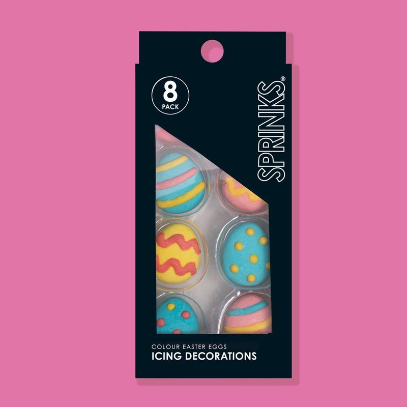 Sprinks Icing Decorations - Easter Eggs - 8 pieces