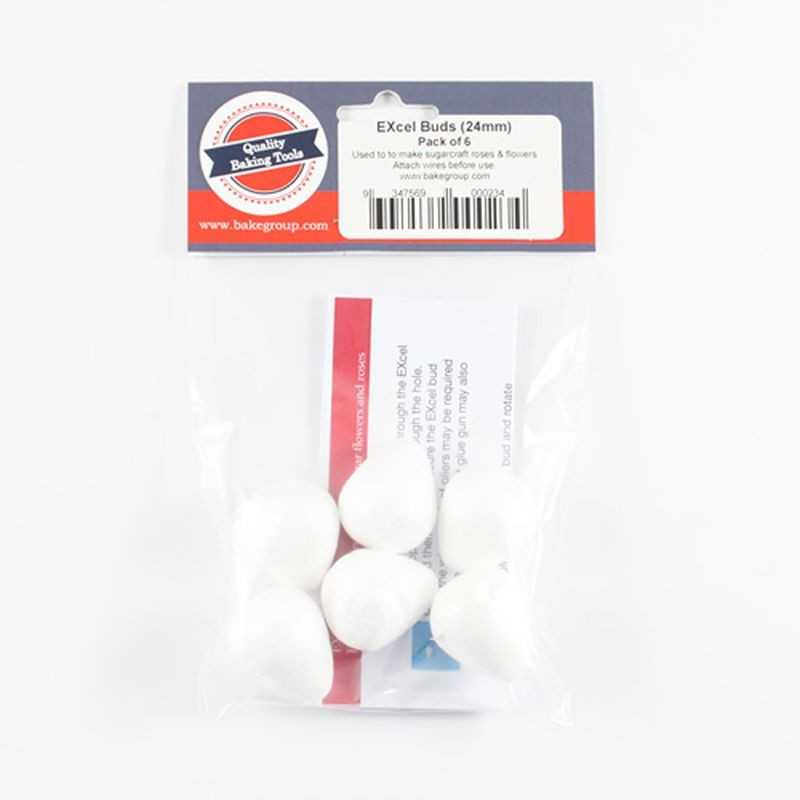 excel-buds-polystyrene-cones-24mm-6-pack