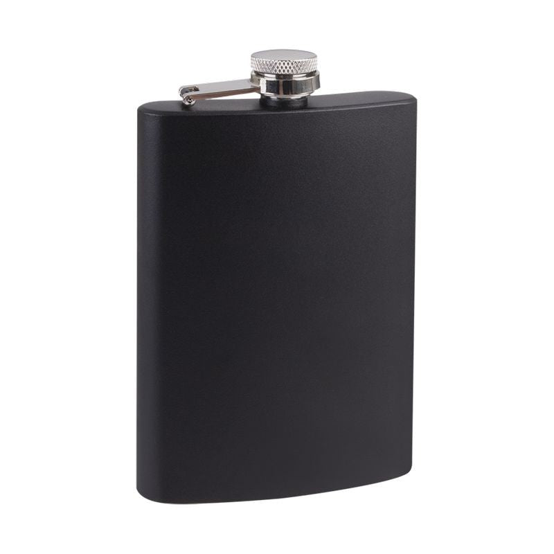 bartender-stainless-steel-hip-flask-matte-black-8-ounce-237ml