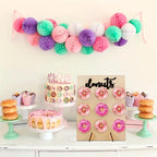 Wooden Donut Stand Rectangle Shape 9 peg