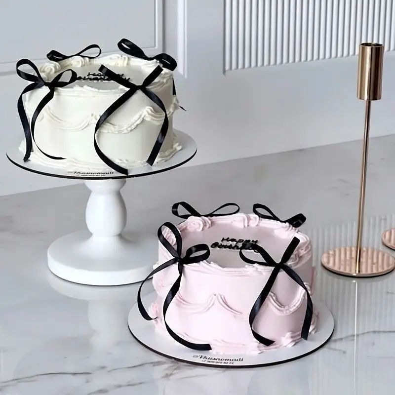 cake-topper-black-satin-bows-7-5x15cm-1pc