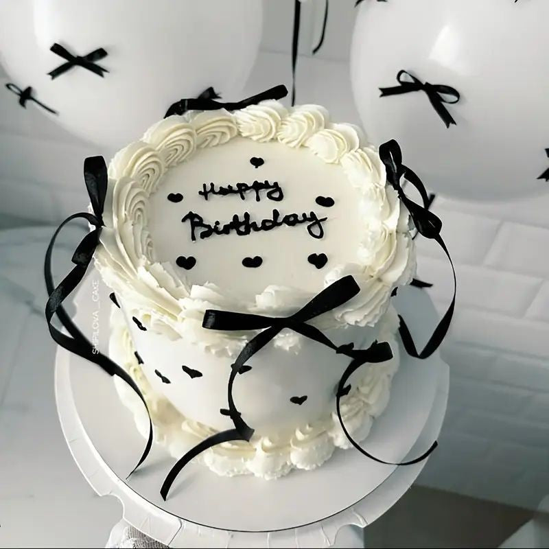 cake-topper-black-satin-bows-7-5x15cm-1pc