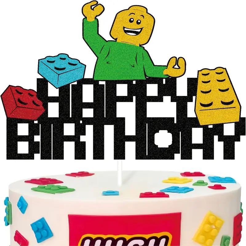 cake-topper-lego-style-man-glitter-birthday