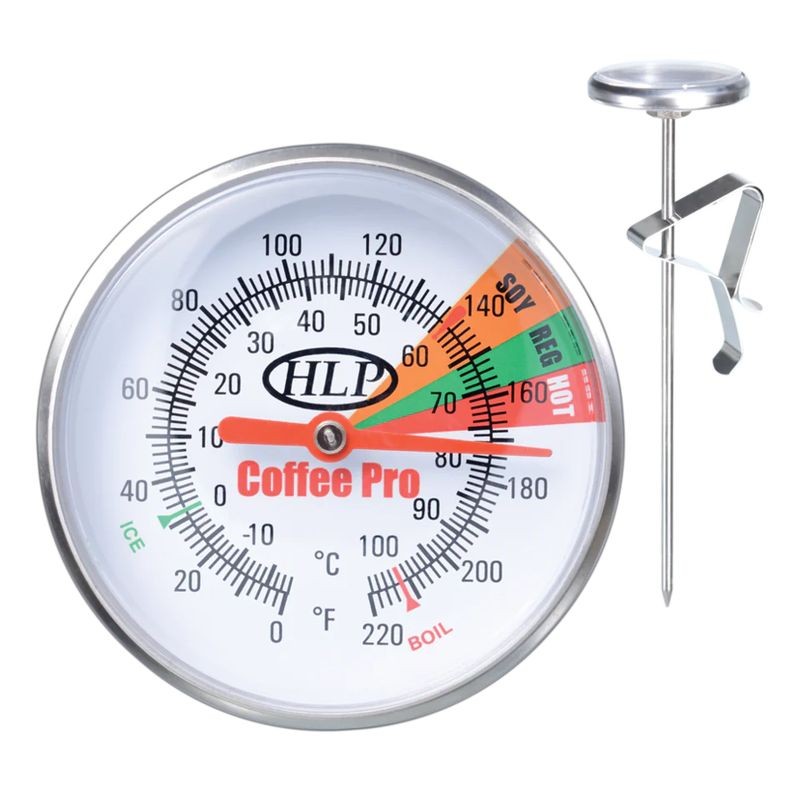 HLP Coffee Pro Milk Thermometer 150mm probe - 43mm dial