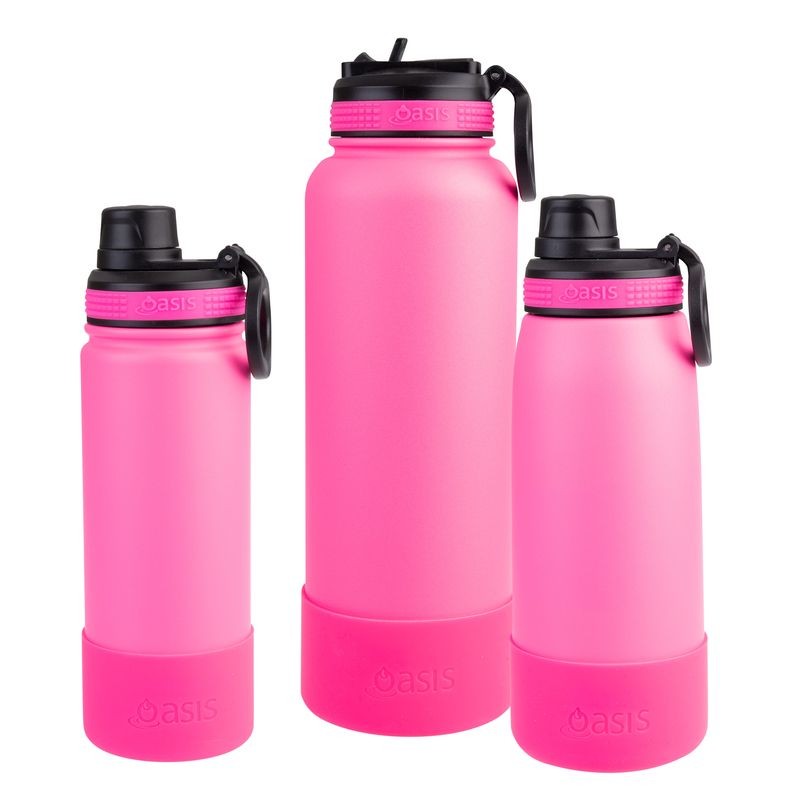 oasis-silicone-bumper-to-fit-challenger-sports-bottle-neon-pink-550ml