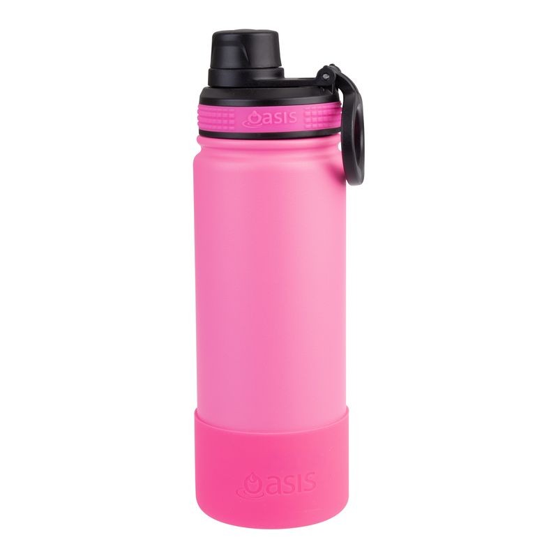 oasis-silicone-bumper-to-fit-challenger-sports-bottle-neon-pink-550ml