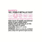 Vivid Edible Metallic Dust - Magenta 10g