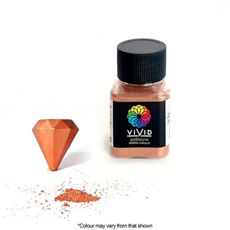 Vivid Edible Metallic Dust - Copper 10g