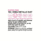 Vivid Edible Metallic Dust - Super Pink 10g