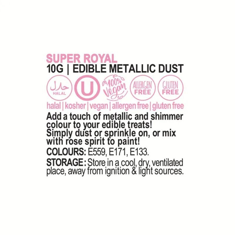 Vivid Edible Metallic Dust - Super Royal 10g