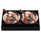 Omotenashi Samurai Donburi Bowl & Chopstick Gift Set for Two
