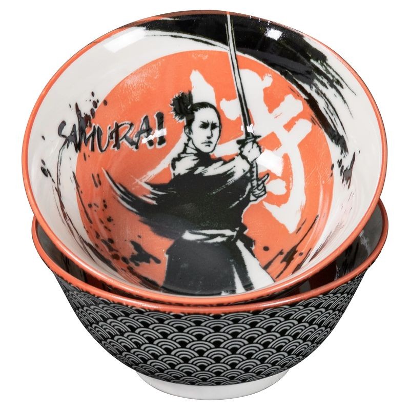 Omotenashi Samurai Donburi Bowl & Chopstick Gift Set for Two