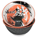 Omotenashi Samurai Donburi Bowl & Chopstick Gift Set for Two