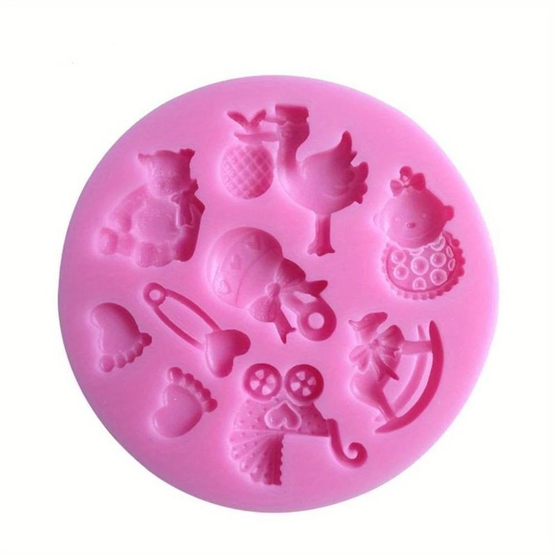 Silicone Mould Baby Themed 9 cavity