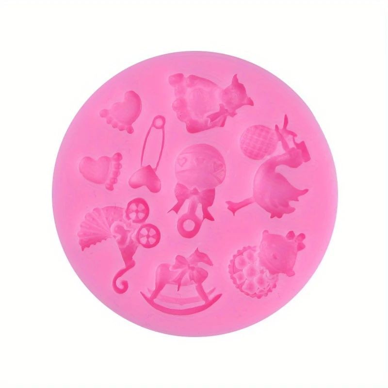 Silicone Mould Baby Themed 9 cavity