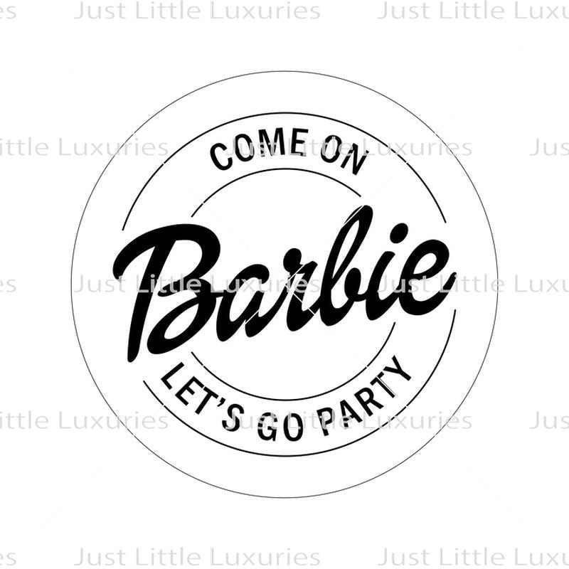 JLL Cookie Debosser Stamp - Come On Barbie Lets Go Party