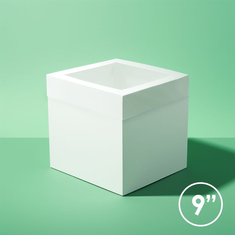 9 inch Tall Cake Box with Window Bake Group