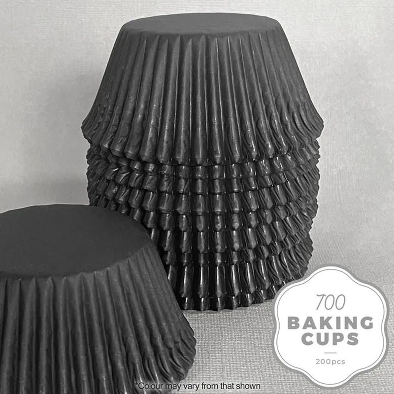 Cake Craft Baking Cups - 700 - Black - 200 piece pack