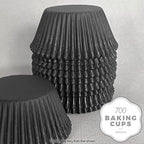 Cake Craft Baking Cups - 700 - Black - 200 piece pack