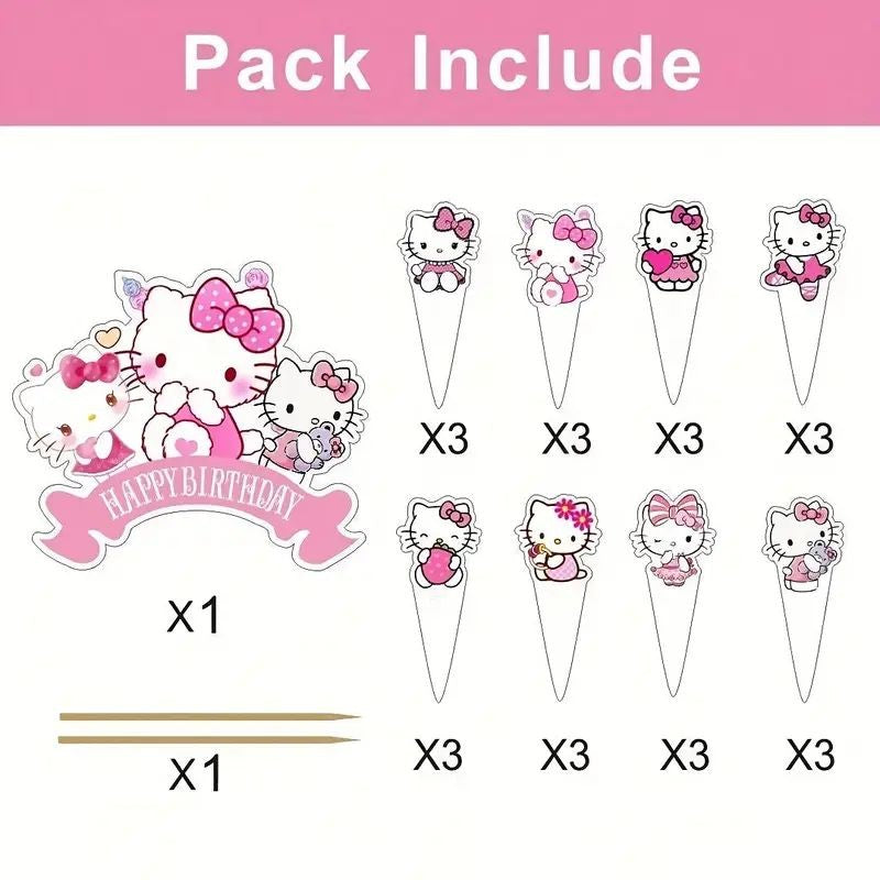 Cake & Cupcake Topper Hello Kitty 25pcs