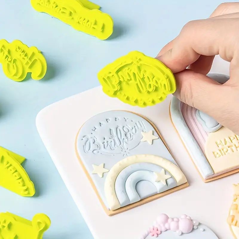 Assorted Happy Birthday Stamp Embossers 7pc