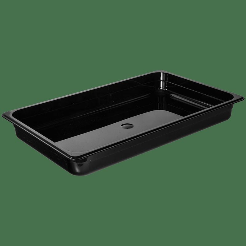 KH Classik Chef Gastronorm Food Pan Black PC 1/1 Size 65mm