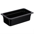 KH Classik Chef Polycarbonate Steam Pan Food Pan Black 1/3 Size 100mm