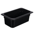 KH Classik Chef Polycarbonate Steam Pan Food Pan Black 1/4 Size 100mm