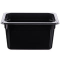 KH Classik Chef Polycarbonate Steam Pan Food Pan Black 1/4 Size 150mm