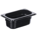 KH Classik Chef Polycarbonate Steam Pan Food Pan Black 1/9 Size 65mm