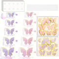 Cake Topper Butterflies Pink and Purple 40pcs