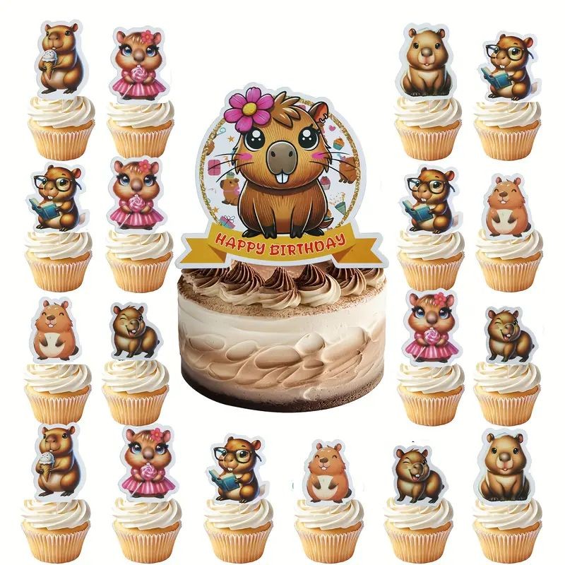 cake-topper-capybara-girl-25pc-set