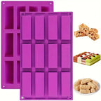 Silicone Protein Bar & Snack Mold – 8 Cavity