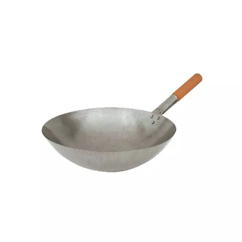 Trenton Iron Wok with Wood Handle 350mm